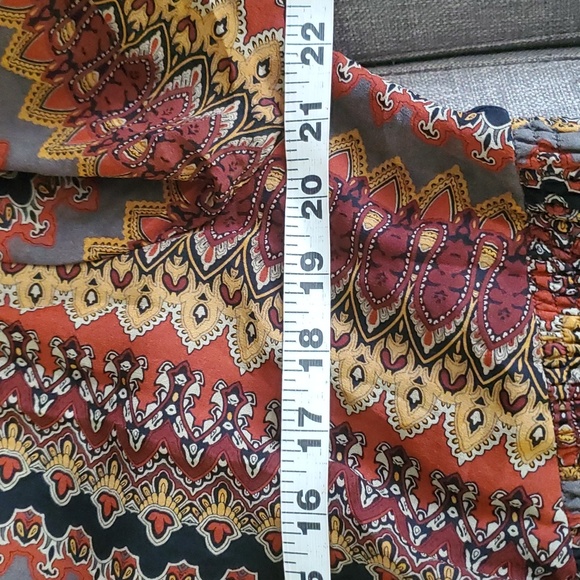 Vtg due per due brown vneck silk maxi dress size 16 - Picture 12 of 16